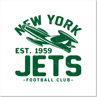 Vintage New York Jets 1 by Buck Tee Posters and Art